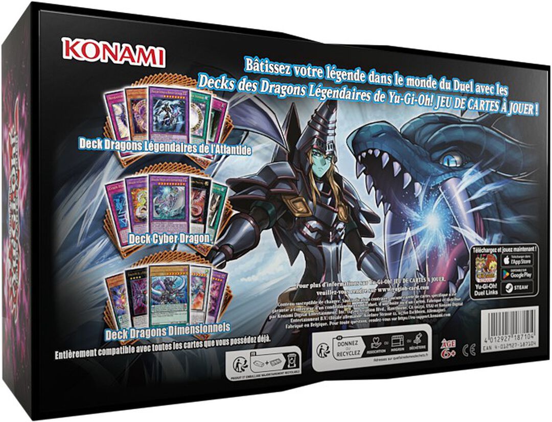 Coffret | Yu-gi-oh! | Deck Dragon L&eacute;gendaire Reprint